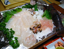 神島山海荘での海の幸（旬の料理）