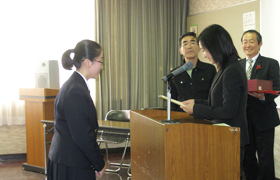 朗読部門の一位入賞者