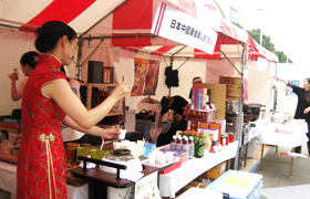 中国の物産展示コーナー